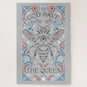 god save the queen bee jigsaw puzzle