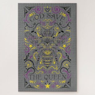 god save the queen bee jigsaw puzzle
