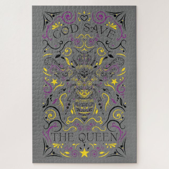 god save the queen bee jigsaw puzzle (Vertical)