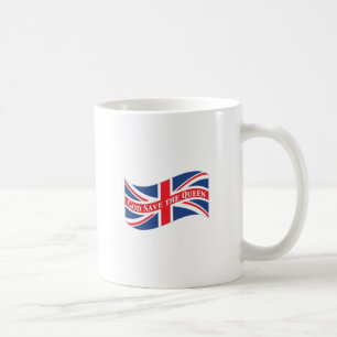 God Save the Queen with Union Jack Coffee Mug