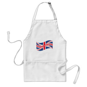 God Save the Queen with Union Jack Standard Apron