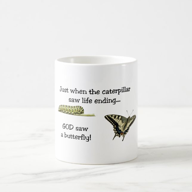 God Saw A Butterfly Classic Mug (Center)
