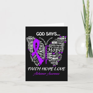 God Say Faith Hope Love Heimerheimer Awareness Gif Card