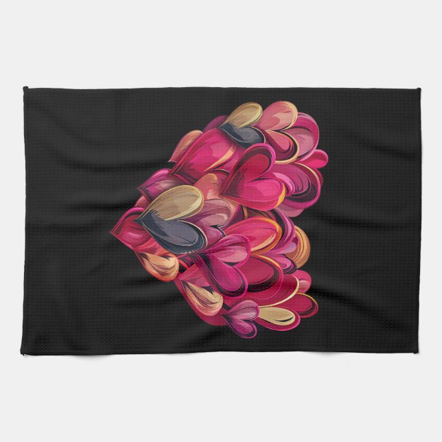 God Say I Am Lace Bow Christian Girl Women Bible V Tea Towel (Horizontal)