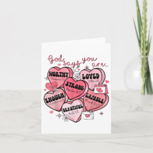 God Say You Are Candy Heart Valentines Day Girl Wo Card