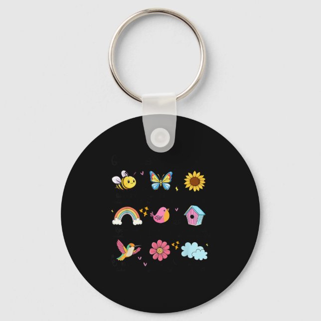 God Says I Am Bee Spring Christian Funny Easter Da Key Ring (Front)