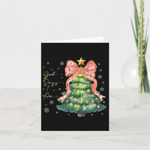 God Says I Am Cute Christmas Xmas Christian Boys G Card