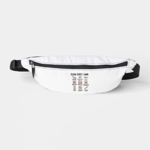God Says I Am Nurse Faith Vintage Engraving Design Bum Bags