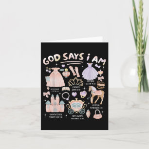God Says I Am Princess Bible Verse Christian Inspr Card