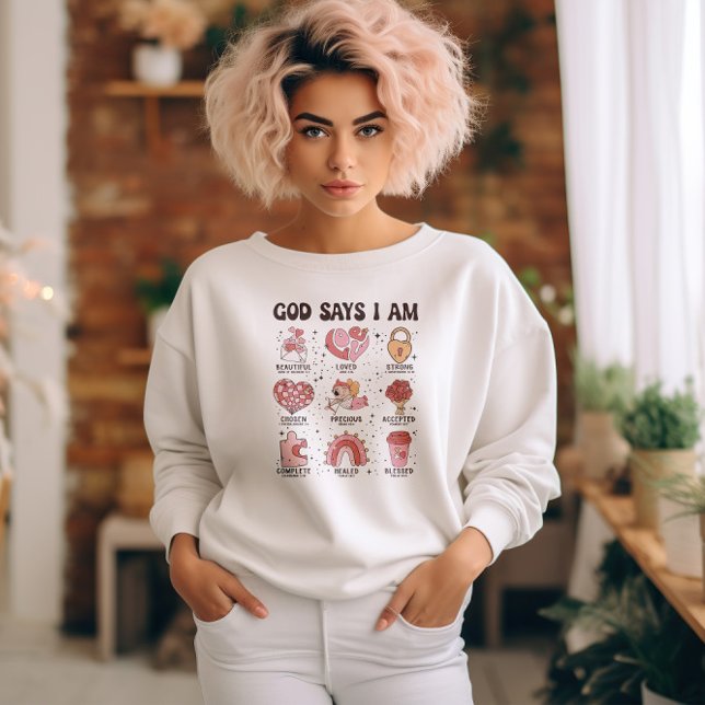 God Says I am Valentine Bible Verses T-Shirt (God Says I am Valentine Bible Verses T-Shirt)