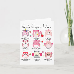 God Says I Am Valentine Card