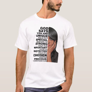 God Says Michelle Obama Women History Month Love M T-Shirt