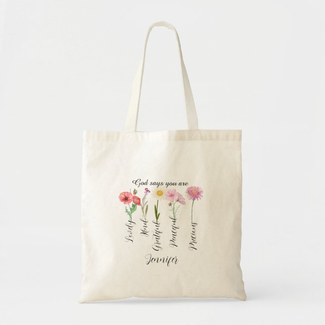 God says you are, Christian wedding anniversary  Tote Bag (Front)