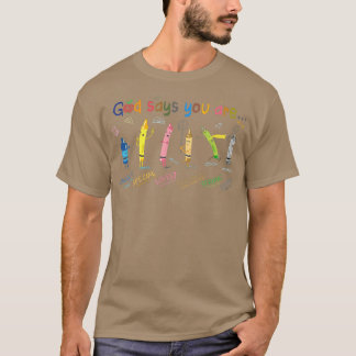 God Says You Are Funny Christian Girl Jesus God Lo T-Shirt