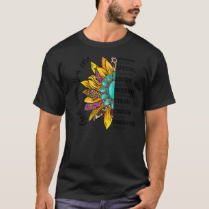 God Says You Are Unique Special Lovely Turquoise S T-Shirt
