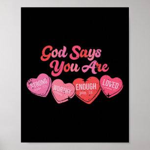 God Says You Are Valentine  Poster