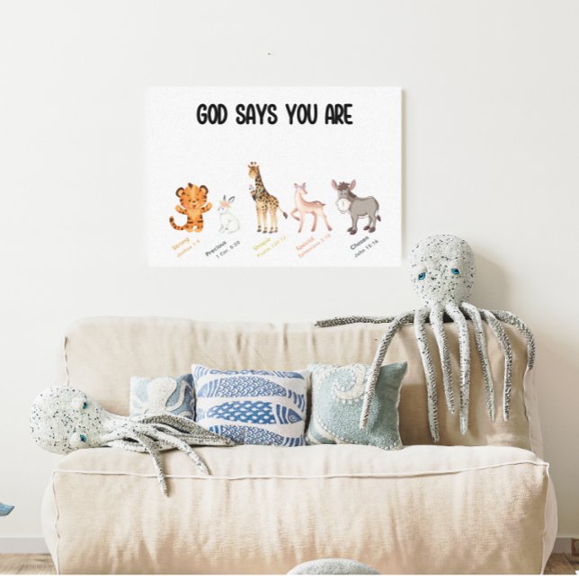 God says you are Wall Decor (God says you are canvas wall decor)