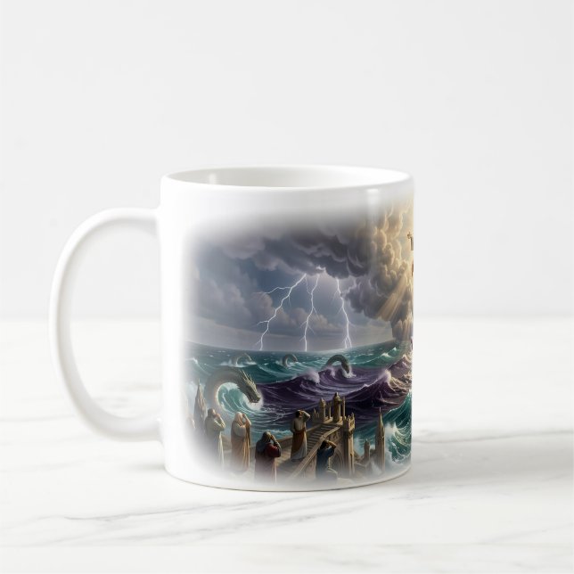 God Sees You Divine Protection Mug (Left)