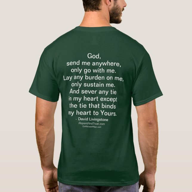 God Send Me Anywhere T-Shirt (Back)