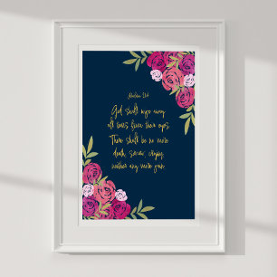 God Shall Wipe Away All Tears Revelation 21:4  Poster