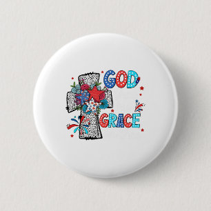 God Shed His Grace On Thee Jesus Christ American 4 6 Cm Round Badge