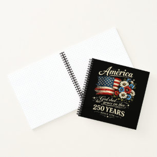 God Shed His Grace On Thee USA 250th Anniversary Notebook