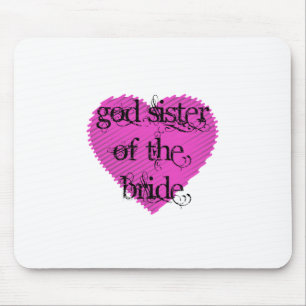 God Sister of the Bride Mouse Pad