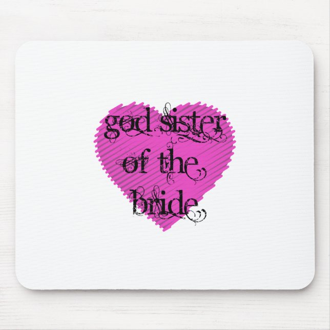 God Sister of the Bride Mouse Pad (Front)