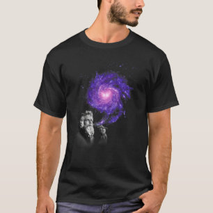 God Smokes Cigar & Creates The Milky Way Galaxy Cr T-Shirt