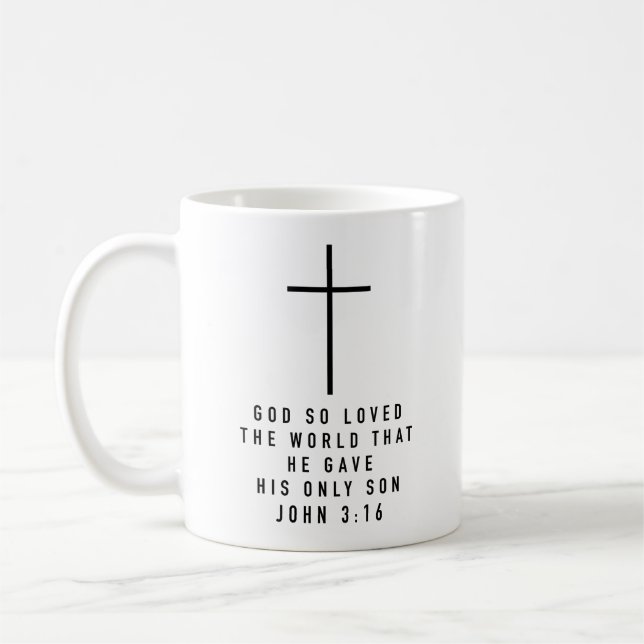 God so loved that world John 3 16 Coffee Mug (Left)