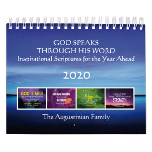 GOD SPEAKS Inspirational Bible Verses Year 2020 Calendar