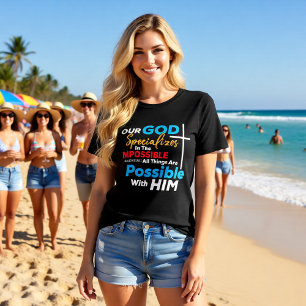 God Specializes In The Impossible All Things Possi Tri-Blend Shirt
