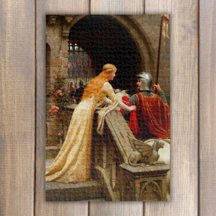 God Speed Edmund Leighton Fine Art Mediaeval Jigsaw Puzzle