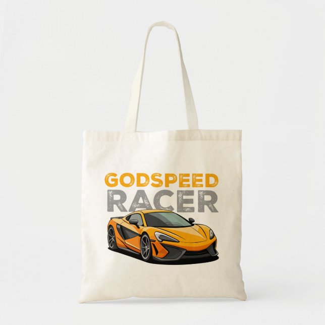 God Speed Racer Tote Bag (Front)