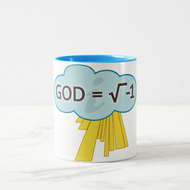 God = Square Root of -1 Mug (Center)
