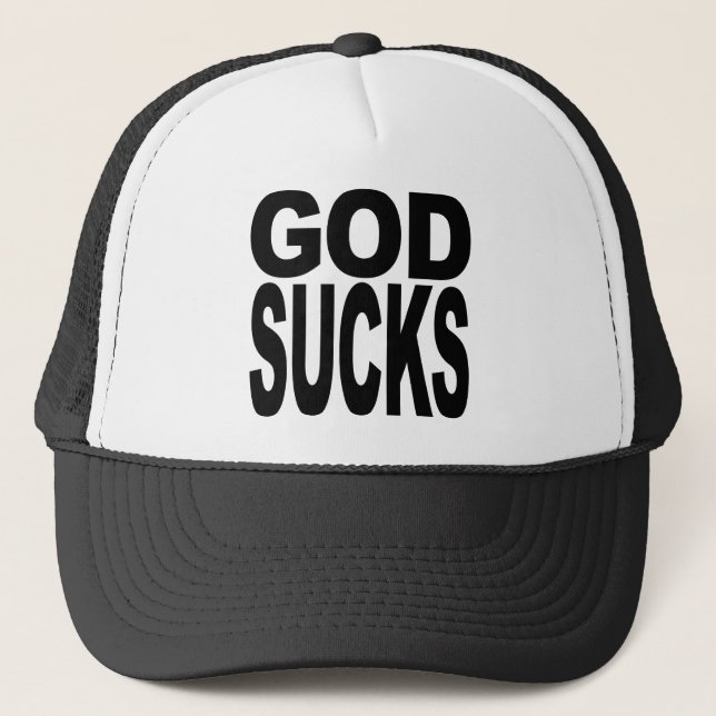God Sucks Trucker Hat (Front)
