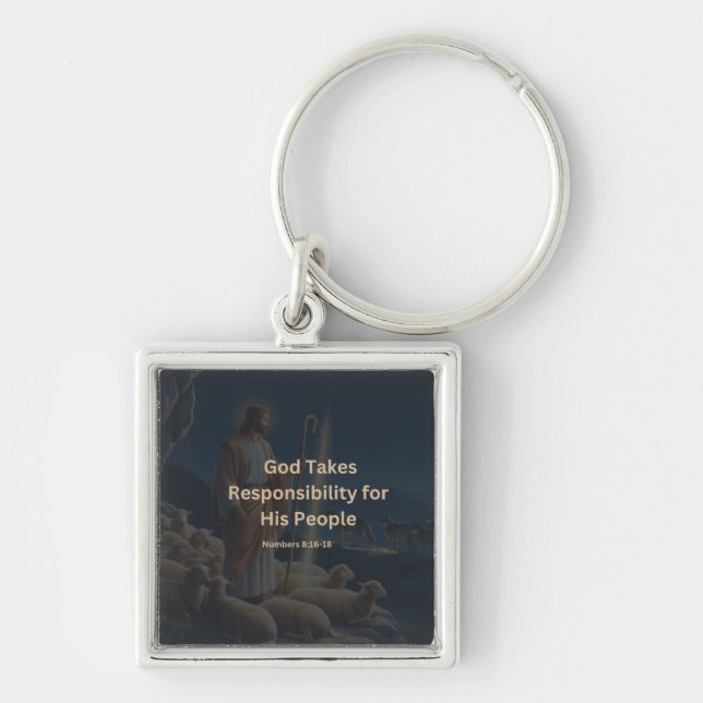 God Takes Care of His Own Key Ring (Front)
