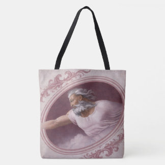 God the Father Classical Framed Renaissance Rose  Tote Bag