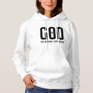 God The Original Superhero Biblical Cross Women's Hoodie