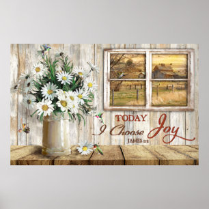 God Today I Choose Joy Poster
