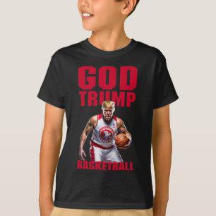 God Trump Sketll Funny Trump Patriotic Republican T-Shirt