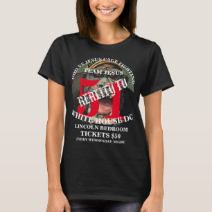 GOD VS JESUS CAGE FIGHTING WASHINGTON DC LINCOLN  T-Shirt