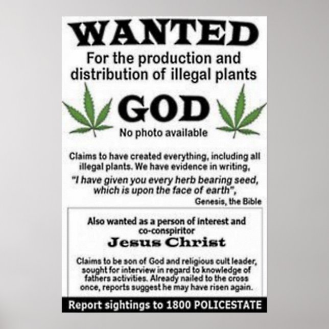 god wanted poster (Front)