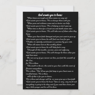 God wants you to know holiday card