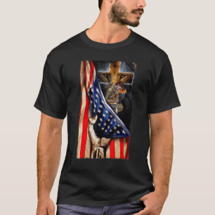 God Warrior Of Christ Jesus Lion Of Judah Cross Am T-Shirt