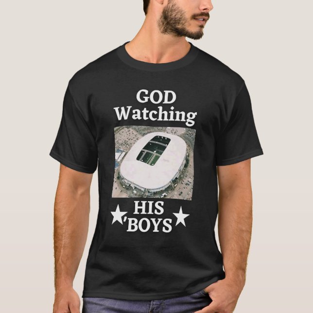 God Watching His 'Boys Stadium T-Shirt (Front)