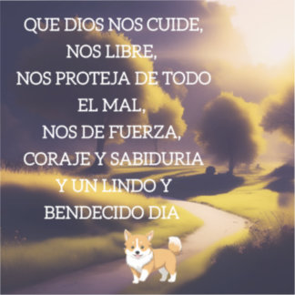 God will care for us- spanish blessing poster