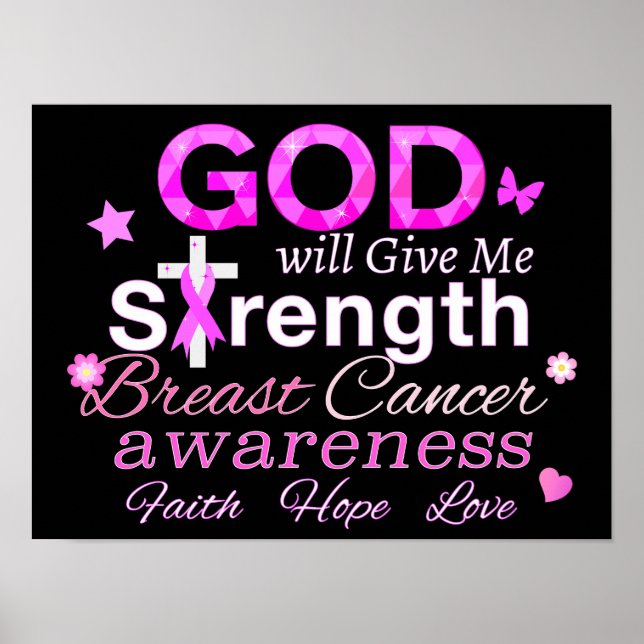 GOD Will Give Me Strength Poster (Front)