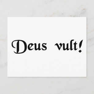 God wills it! postcard