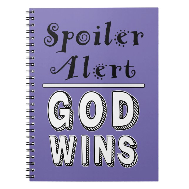 God Wins   Notebook (Front)